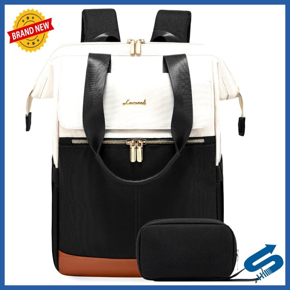 Laptop Backpack with USB Port Waterproof Travel Computer Bag Organizer Included